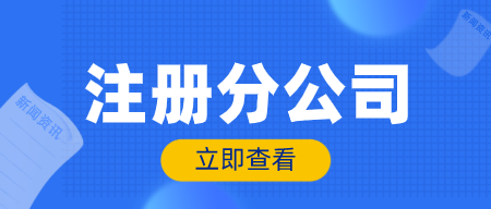 重庆分公司注册条件